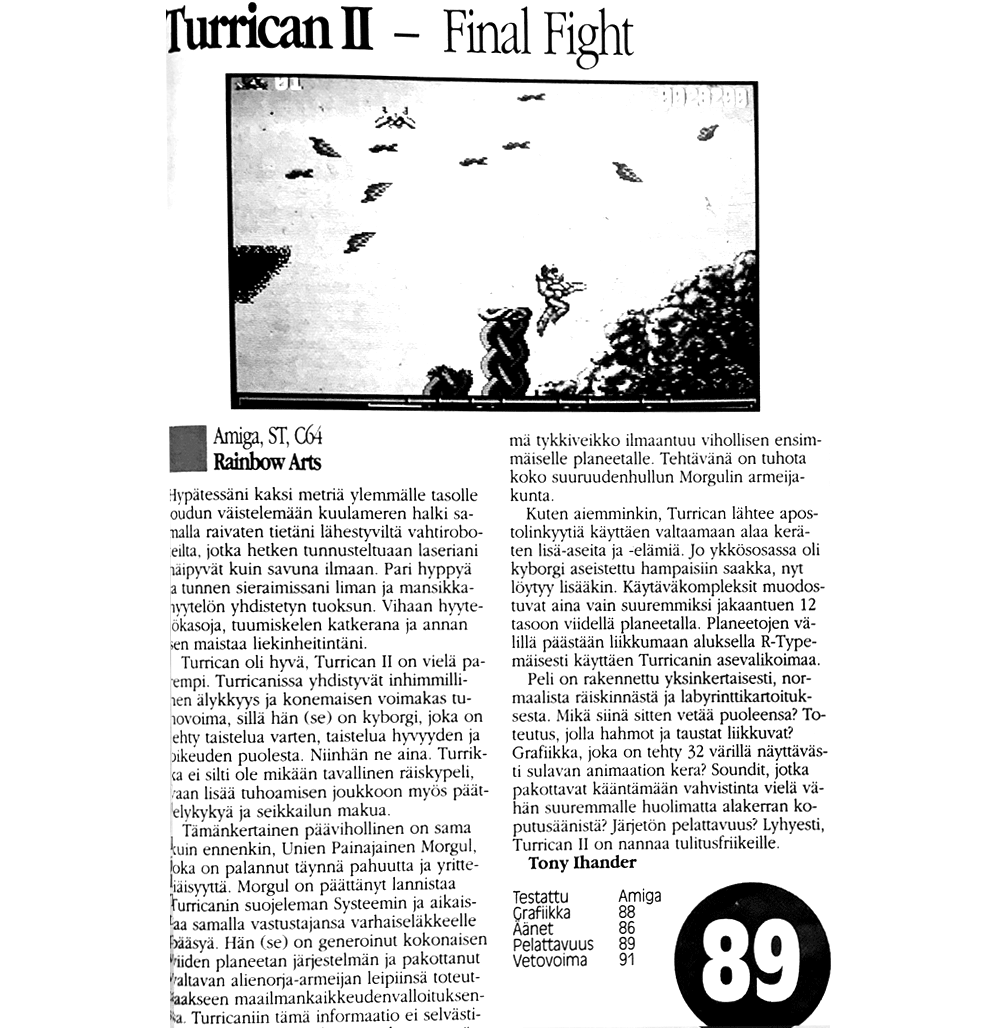 Turrican II - Final Fight
